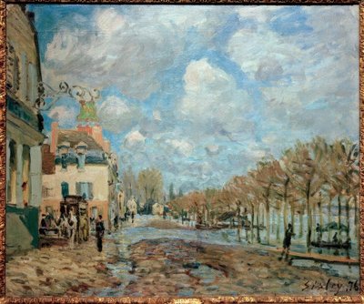 Inundación en Port-Marly de Alfred Sisley